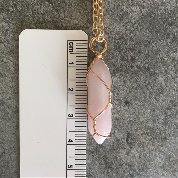 ❤️SALE❤️ Rose Quartz Long Necklace - Picture 2 of 8